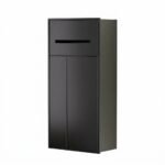 Hidden Tissue box and Toilet brush（toilet brush included) - YX-MFBO - STAINLESS STEEL