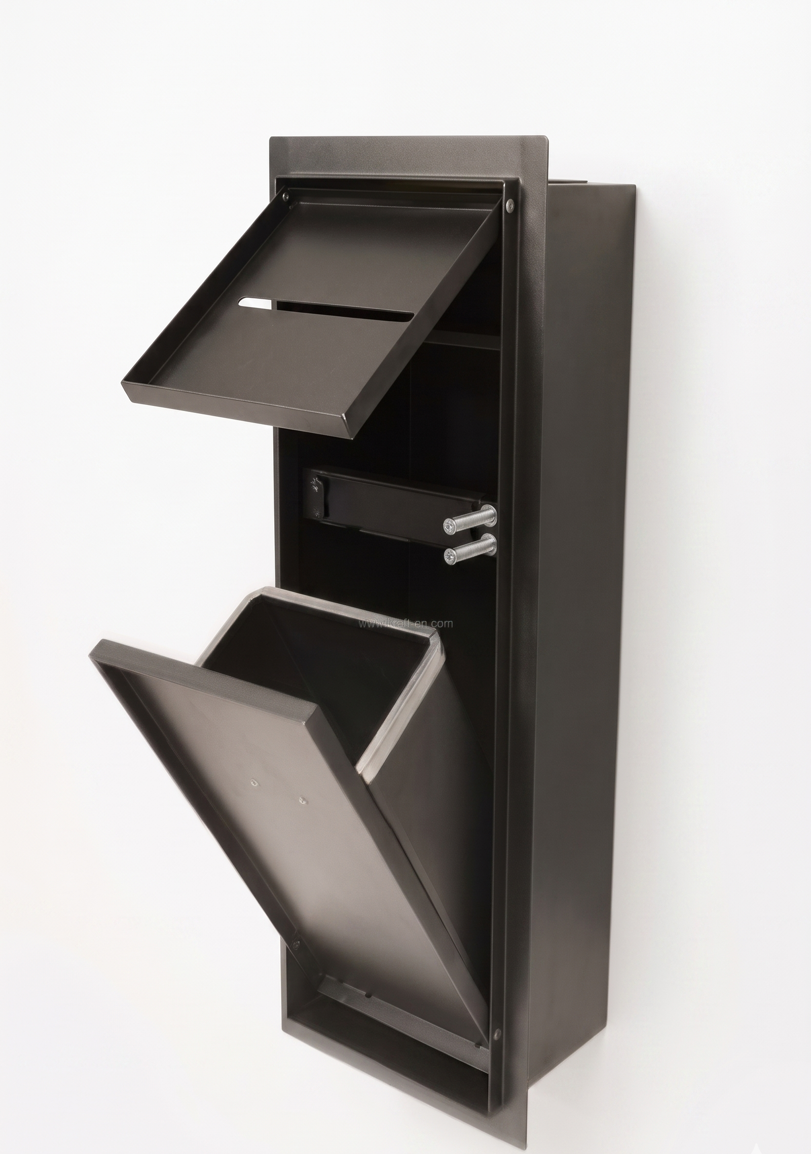 Gemini_Generated_Image_wm2j79wm2j79wm2j Hidden Rubbish bin with tissue box Niche - YX-SSB03-H - STAINLESS STEEL - Image 1