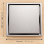 GY-120-SUS304 Silver - Size 15*15 cm