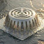 DP08-20-SUS304-Roof Drain silver Size 20*20